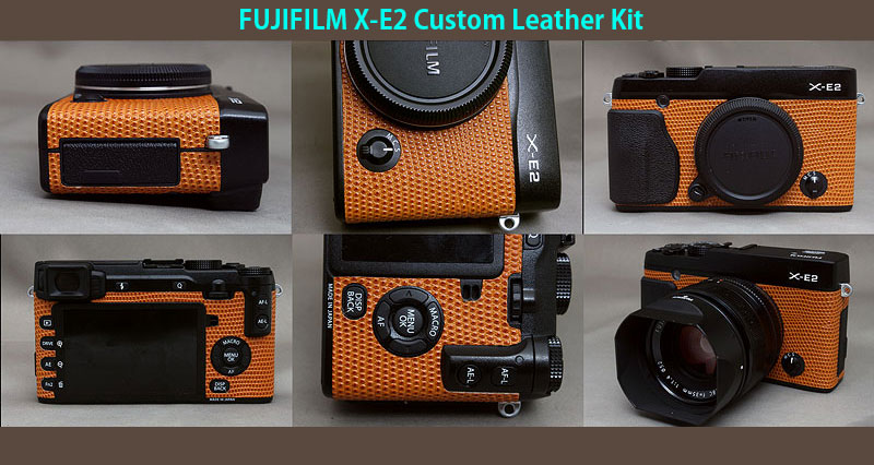 FUJIFILM X-E1 / X-E2 用貼り革キット - Aki-Asahi Custom Camera Coverings