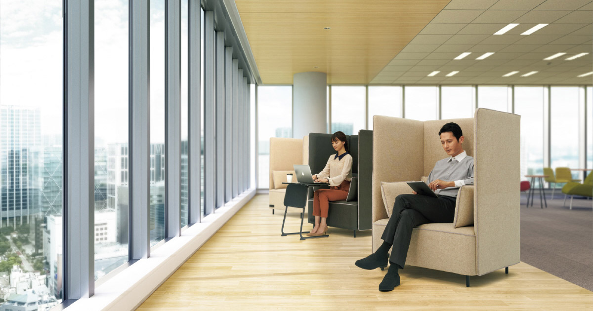 プラス 集中ブース S1パネルチェア オフィス家具ドットコム 働き方をデザインする オフィス家具の通販ショップ