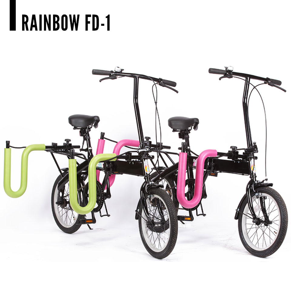 RAINBOW レインボービーチクルーザー FD-1 サーフラック付きフォールディングバイク 折りたたみ自転車 16インチ Feelings  オンラインストア