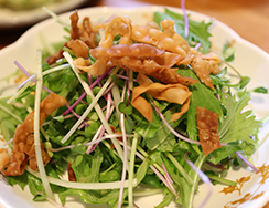 豆苗・スプラウト・水菜のグリーンサラダ