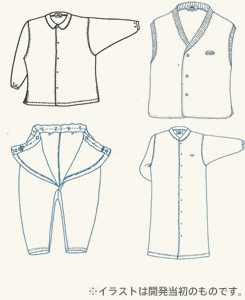 開発当初の衣服のイラスト