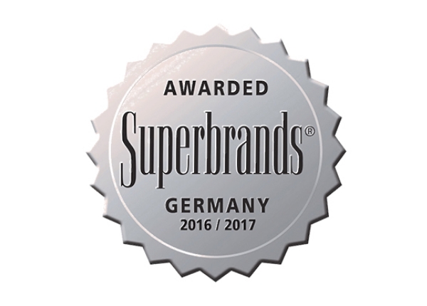 AWARDED Superbrands GERMANY 2016/2017