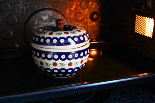 ポーランド陶器のりんごポットで作る焼きりんご・材料