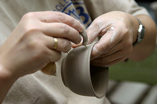 ポーランド陶器の製造工程