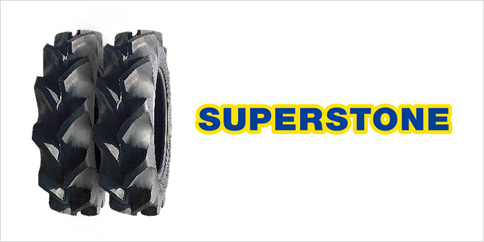 トラクタータイヤ|13.6-26 4PR|SF(後輪用) |チューブタイプ|2本セット|SUPERSTONE スーパーストーン