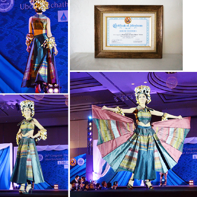 デザイナー西村宏美2016年タイ・ウボン・スニーグランドホテルにて世界高級注文服業者連盟主催の国際ショー